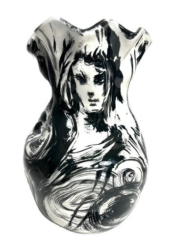 Vaso decorato ceramiche - vaso,