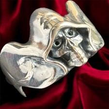 Anello Vintage Teschio Argento