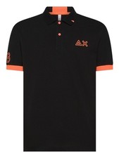 Sun 68 Polo Big Logo Fluo Nero