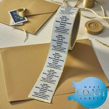 Etichette adesive per