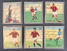 MILAN Calcio 6 figurine ediz. Stadio Bea 1948 49