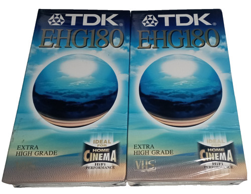 Tdk 180 videotape vhs - tdk,