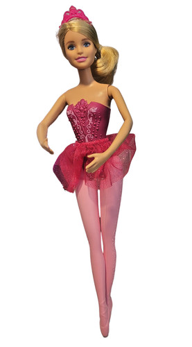 Barbie ballerina bambola rosa - barbie,