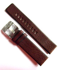 DIESEL Original Cinturino In Pelle DZ1696 Bracciale Marrone 20 Mm Strap Brown