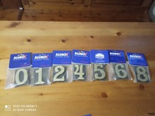 Alubox Numeri CIVICI e lettere Ottone Brunito