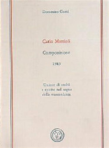 Carlo mattioli composizione - :,