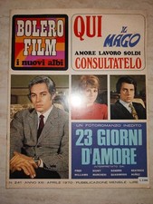 BOLERO FILM i nuovi albi n. 241 ed. Mondadori 1970 fotoromanzo