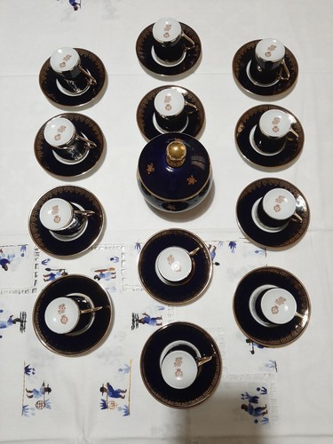 Limoges set caffè 12 tazze - limoges,