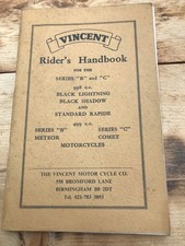 MANUALE VINCENT RIDERS SERIE