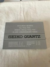 Seiko 7T32 7T42 Sport 150 Alarm Chronograph Booklet Istruzioni 91/94 NUOVE