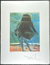 SALVADOR DALI * La Nave * 50 X 60 Cm * Litografia Firmata * Limitata