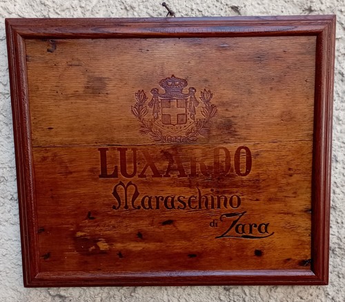 Targa pubblicitaria luxardo - pubblicitaria, "luxardo
