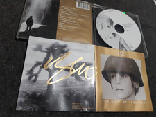 U2 autograph Bono cd THE BEST OF 1980-1990 signed live concert collectors