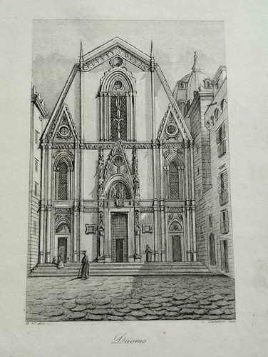 1850 incisione cataneo napoli - 1850,