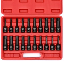 MIXPOWER 1/2" Drive Master Impact Set di Bit Esagonali, Avvitatore, 20 Pezzi Taglia Unica 