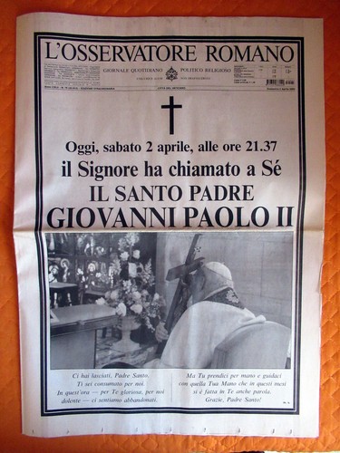 Osservatore romano morte - morte, papa