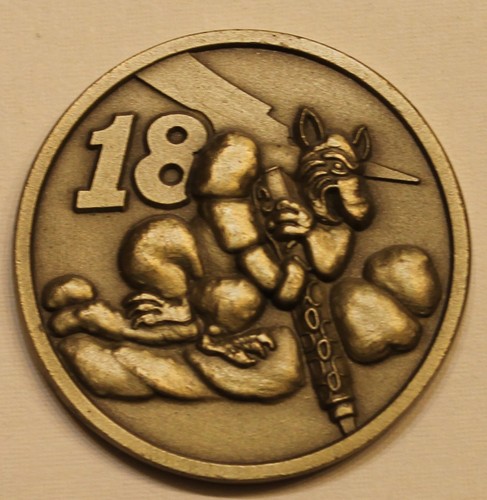 Moneta sfida 18th fighter - 18th,