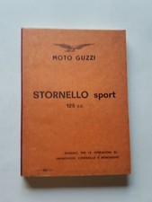 Moto Guzzi 125 Stornello Sport 1962 manuale officina italiano originale
