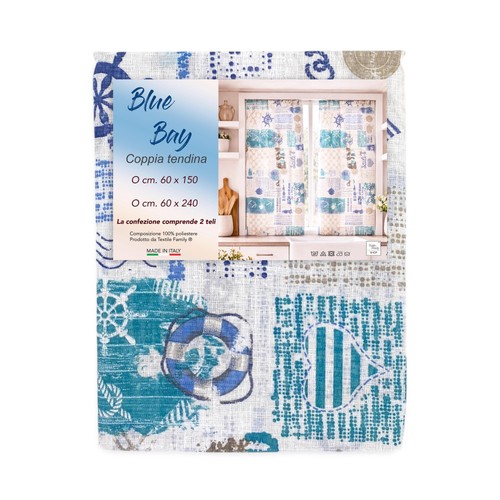 Coppia tendine vetro blu - a,