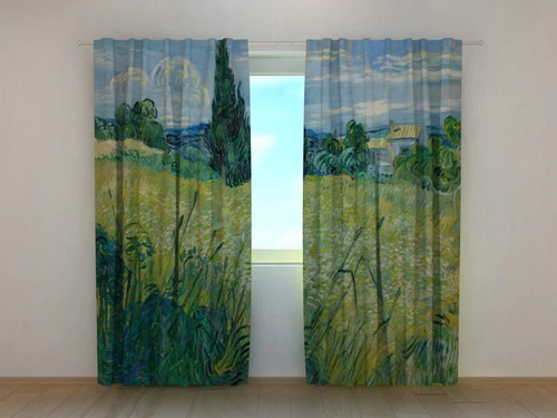 Tende campo grano con - grano,