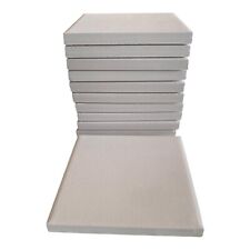 Pack 10pz Piastrella Grezza 10x10 cm Semilavorata in Terracotta Bianca da Decoro