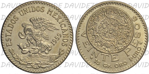 Messico pesos 1959 - messico,