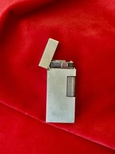 Dunhill Rollagas Barley Swiss Made Accendino Vintage Argento Da Collezione