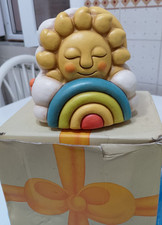 2 oggetti Thun-Carillon Sole Luna Arcobaleno nuovo in scatola e Angioletti-leggi