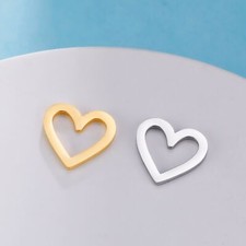5pz Charms Cuore Cavo Ciondolo