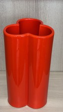 VASO DI DESIGN IN CERAMICA ARANCIO ANNI 70