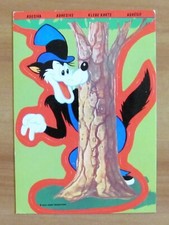 Cartolina Adesiva Sicker EZECHIELE LUPO - Walt Disney Co. - Stato di Nuovo* 