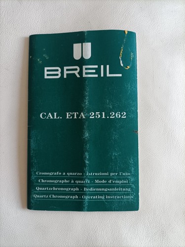 Breil libretto istruzioni - libretto, di