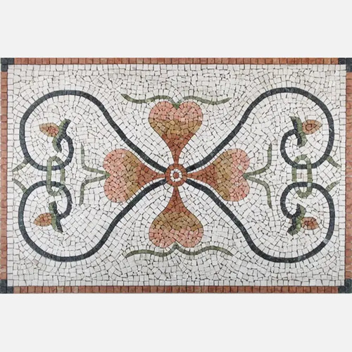Rosone mosaico marmo - marmo, 80