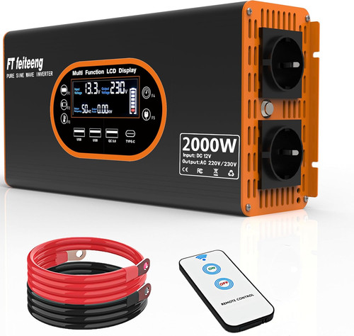 2000w inverter 12v 220v - 12v, onda