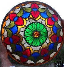 PLAFONIERA LAMPADA DA SOFFITTO VETRO TIPO TIFFANY DI PROVENIENZA U.S.A. CM. 62