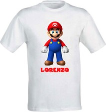 MAGLIETTA SUPER MARIO PER BAMBINO/BAMBINA... ANCHE CON NOME... REGALO NATALE