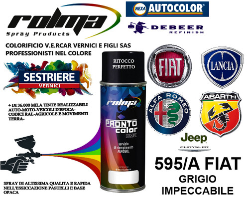 Fiat 595a grigio - fiat, impeccabile