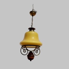 lampadario a campana in vetro