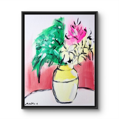 Quadro astratto floreale