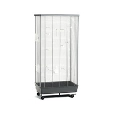 VOLIERA GABBIA SENZA TETTO PER VOLATILI UCCELLI CANARINI 66X45X140CM COMPLETA