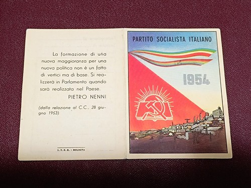 Tessera partito socialista - tessera,
