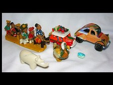 Lotto oggetti etnici - Madagascar, Colombia, Mauritius, Kenya, Ecuador, Egitto