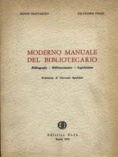 MODERNO MANUALE DEL BIBLIOTECARIO BIBLIOGRAFIA/BIBLIOTECONOMIA