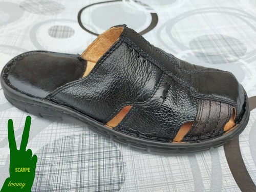 Pantofole uomo pelle sabot - pantofole,