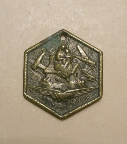Medaglia madonna loreto - medaglia, b.v.