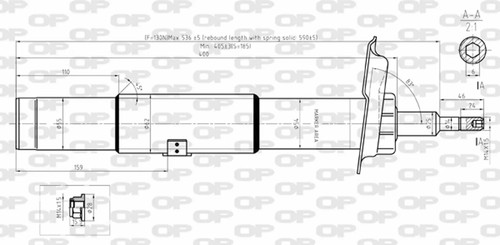Ammortizzatore anteriore open - ammortizzatore,