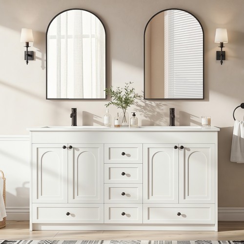 Mobiletto bagno doppio lavabo