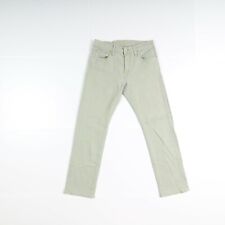 Levi's Slim Fit Usato (Cod.D2174) W30 L30 Jeans Uomo Vita Media Verde Elastico