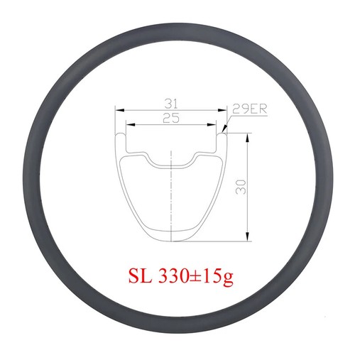 Cerchio carbonio tubeless 29er