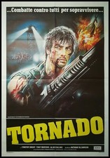 TORNADO L'ULTIMO SANGUE Locandina Film Originale 39x55" 2Sh Italiano BRENT MARSINA